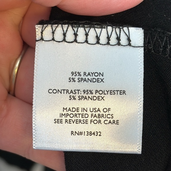 MODCLOTH Women's Black Sheer Polkadot Stretch Midi Dress 1X - Picture 6 of 7